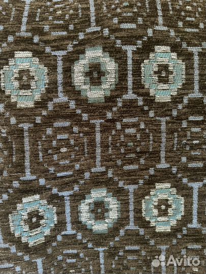 Юбка Zara мини темно-синяя с узором