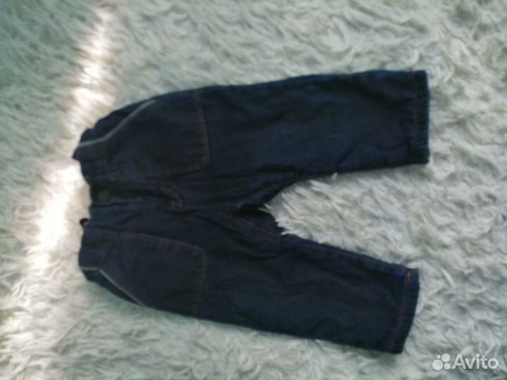 Утеплённые джинсы и кофта