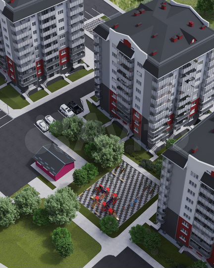 2-к. квартира, 56,4 м², 1/9 эт.