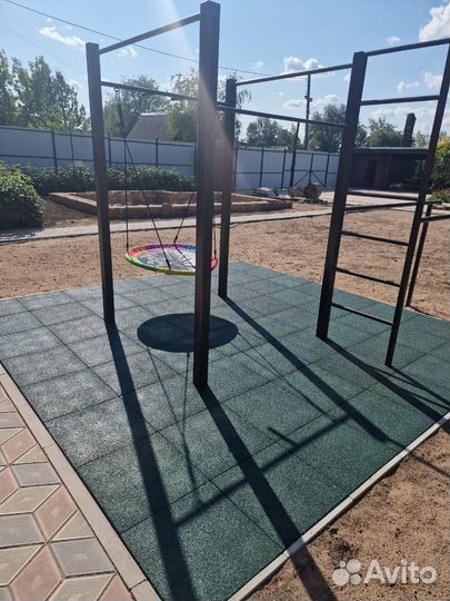 Резиновая плитка на пол 500х500мм