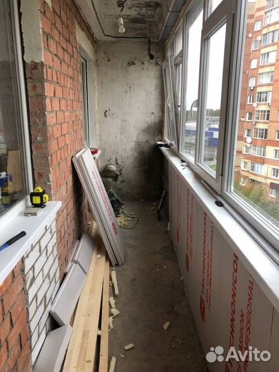 Отделка балконов и лоджий под ключ, утепление