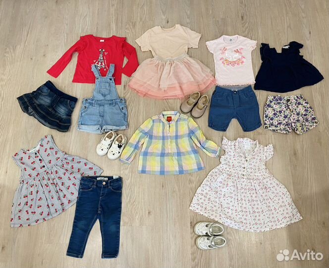 Брендовые летние вещи на девочку 86-92