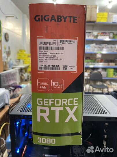 Видеокарта gigabyte geforce rtx 3080 10 гб