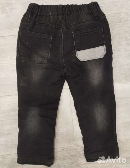 Джинсы утепленные 92