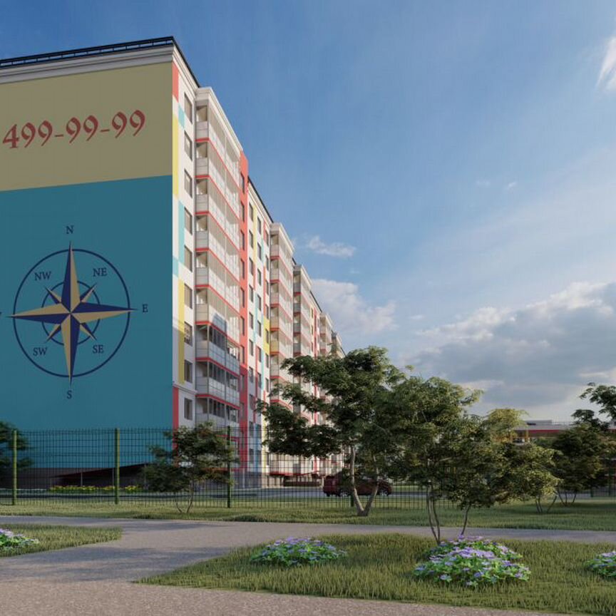 1-к. квартира, 46 м², 6/10 эт.