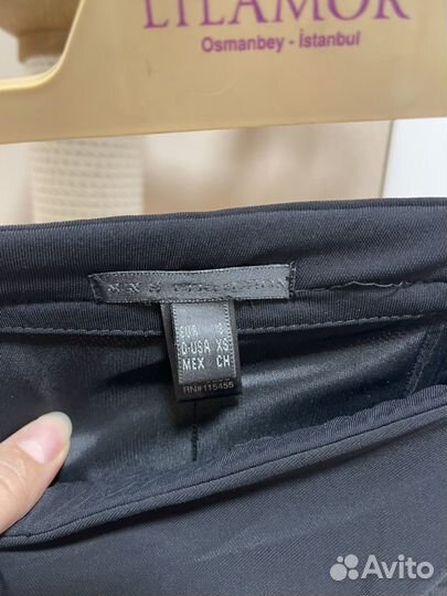 Вечернее платье чехол черное без бретелей mango xs