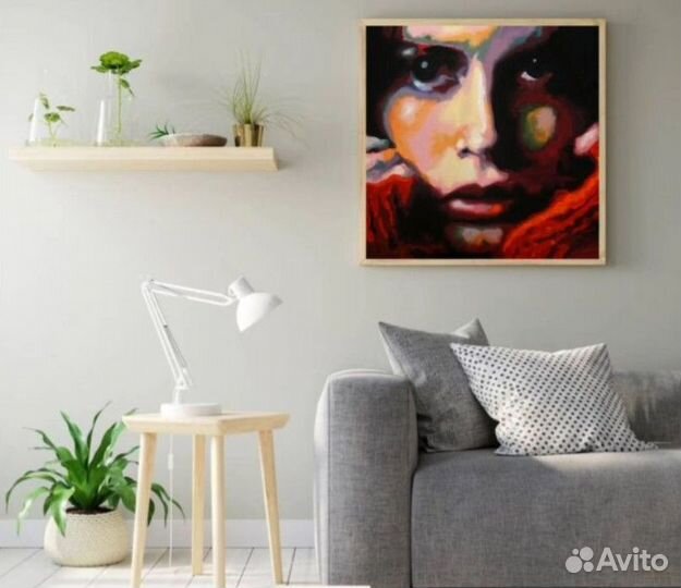 Поп арт картина маслом 