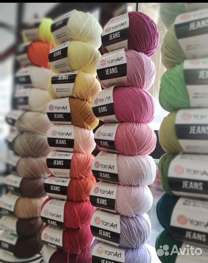 Мягкая пряжа YarnArt jeans для вязания из Турции