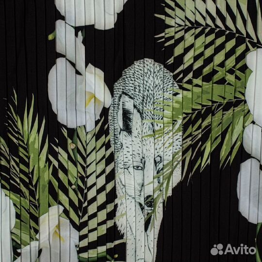 Ткань гофре принт