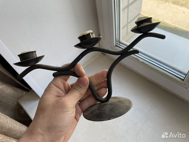 Подсвечник чугунный СССР