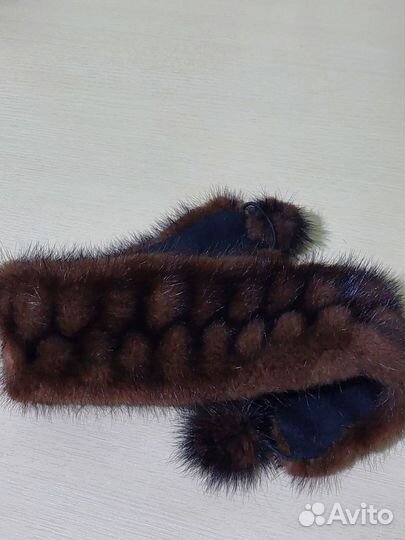 Повязка на голову норковая