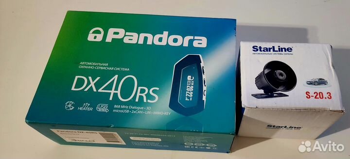 Сигнализация Pandora rx40rs + сирена