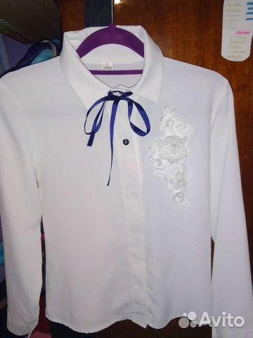 Блуза для девочки школьная