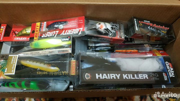 Силиконовые приманки, блёсны, воблеры, балансиры