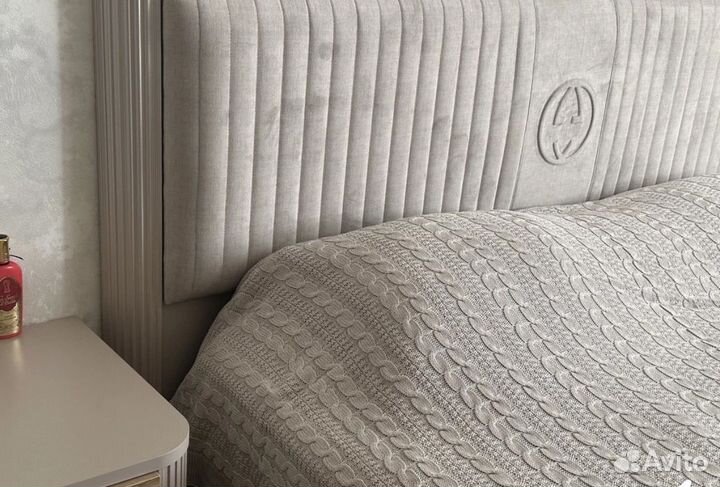 Плед 220х240 вязаный на кровать Хлопок 100 %