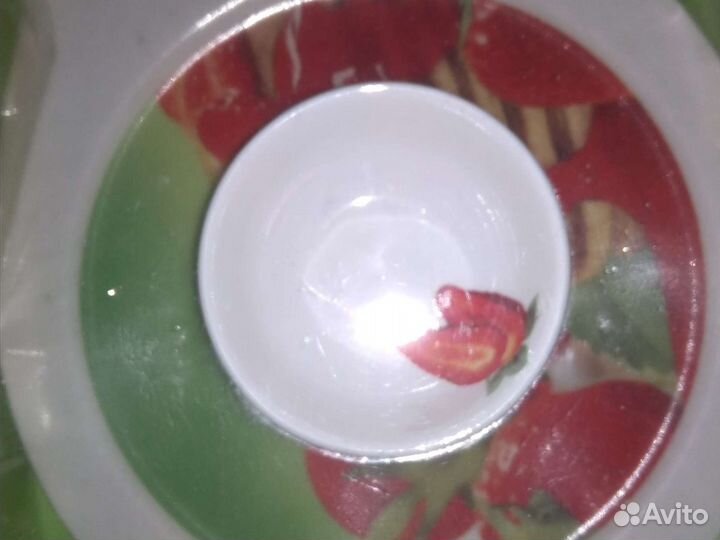 Тарелка и чашка под соус новая