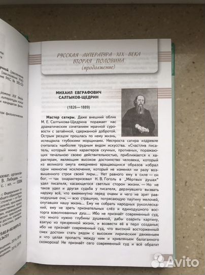 Учебник по литературе 10 класс