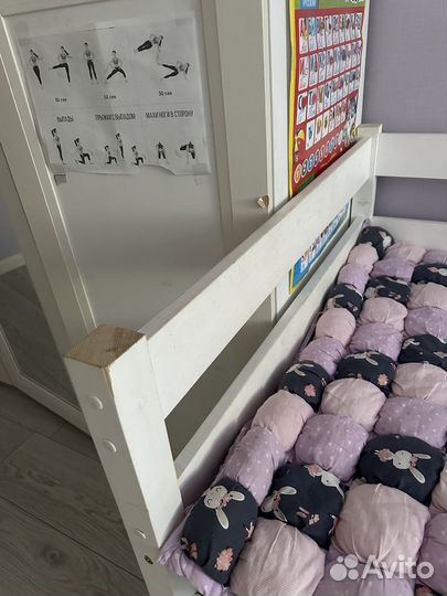 Детская кровать 90 180 с матрасом