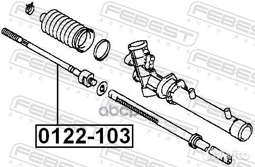 Тяга рулевая 0122-103 Febest
