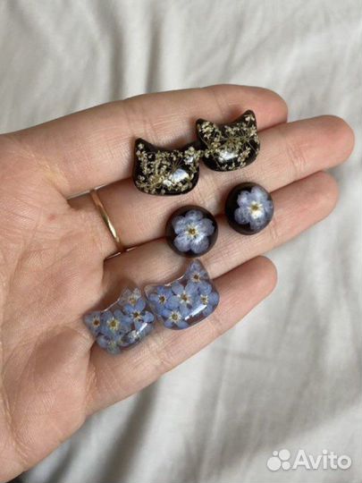 Серьги из эпоксидной смолы