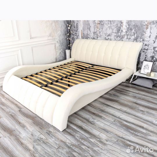 Кровать новая 200х200 слоновая кость Мадрид