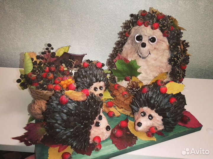 Поделка осенняя, Ёжик