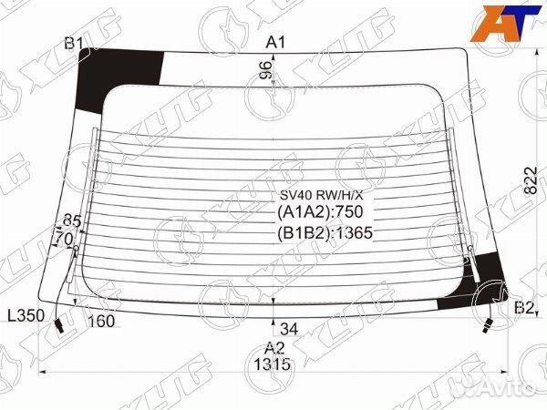Стекло заднее toyota camry japan