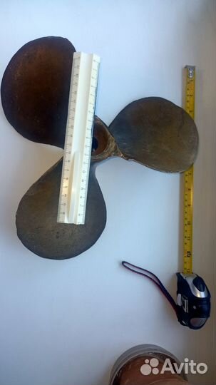 Винт гребной 30,5 см. Латунь или бронза, СССР