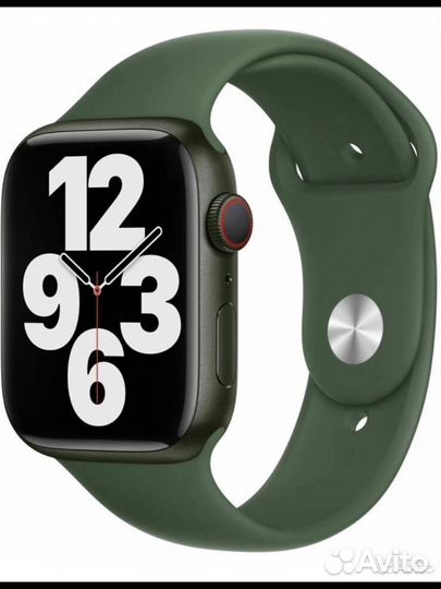 Новый Apple watch зеленый ремешок оригинал