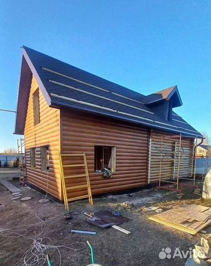 Монтаж сайдинга фасадных панелей Фасадные работы