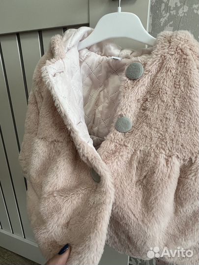 Шуба детская искусственная плюш