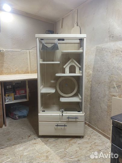 Витрина-клетка для шиншилл, дегу, белок и др