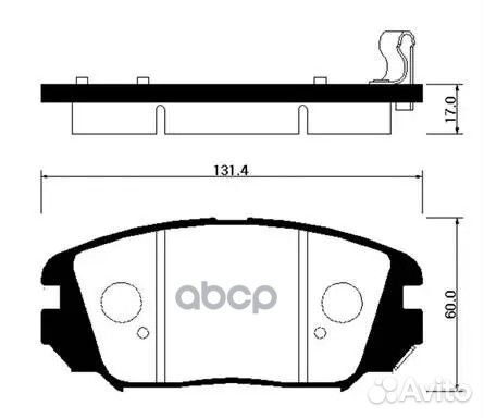 Колодки тормозные дисковые HP0031 HSB