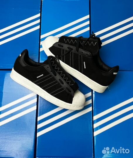 Adidas neighborhood X superstar 80S core blac