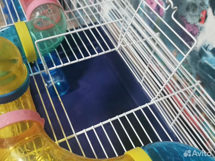 Клетка для грызунов с тоннелем