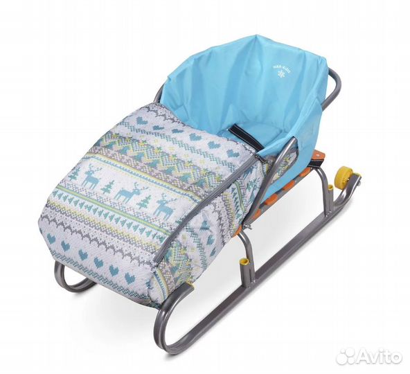 Сиденье для санок матрац Ника с накидкой для ножек