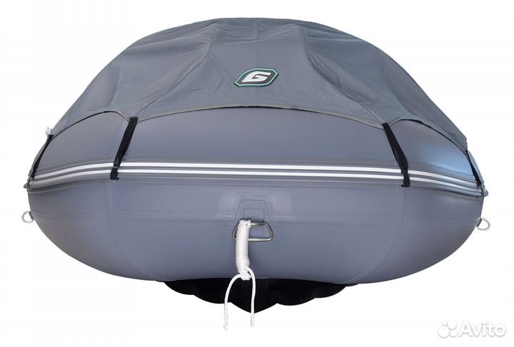 Надувная лодка gladiator E420PRO серый