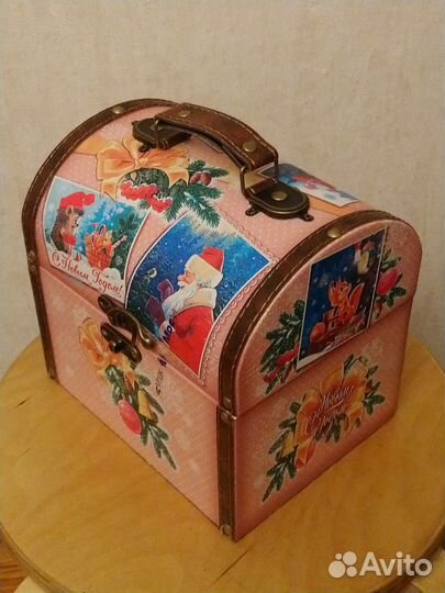 Сундучок-шкатулка для новогоднего подарка