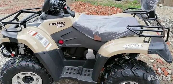 Квадроцикл Linhai Yamaha D 300 4WD бежевый
