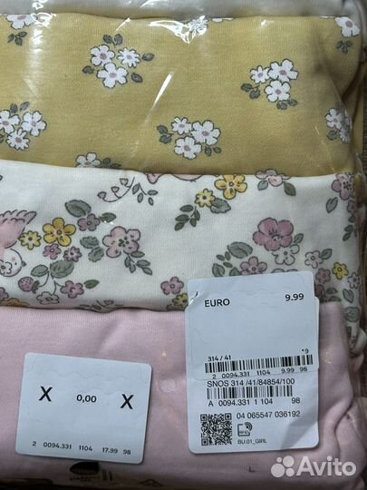 Боди для девочки104 C&A Новое,Оригинал