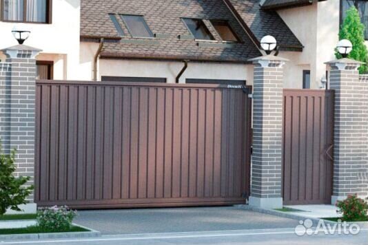 Откатные ворота с установкой