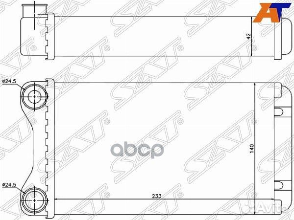 Радиатор отопителя салона audi A4/S4 00-09/SEA