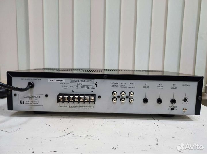 Усилитель мощности TOA A-2030H (30 Вт, 100В)