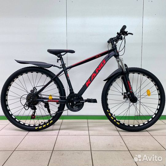 Велосипед горный чёрно-красный