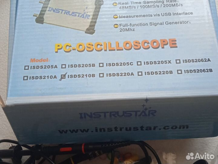 Осциллограф isds210B instrustar