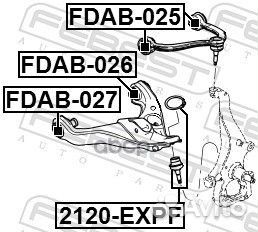 Сайлентблок переднего нижнего рычага Ford