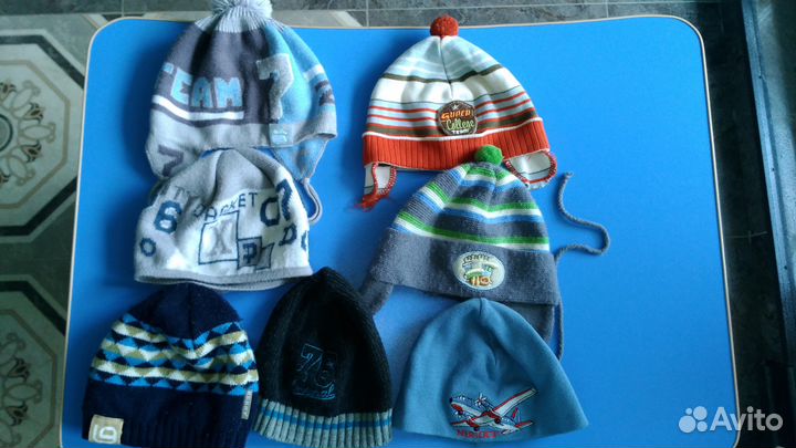 Шапки для мальчика Зима+демисезон 48-50