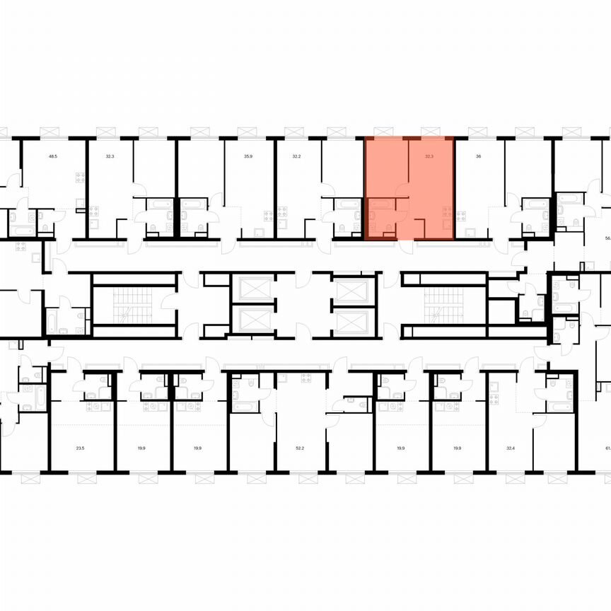 1-к. квартира, 32,3 м², 15/24 эт.