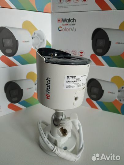 HiWatch DS-I450L(C) 4Мп цветная 24/7+встр.микроф