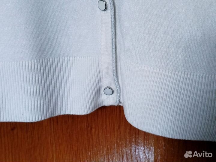 Кофта кардиган Lola Lisa 46 белая вискоза Франция